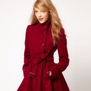 ASOS Fit and flare belted trench coat